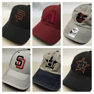 MLB Baseball Caps by '47 Giants Diamondbacks Orioles Padres Astros